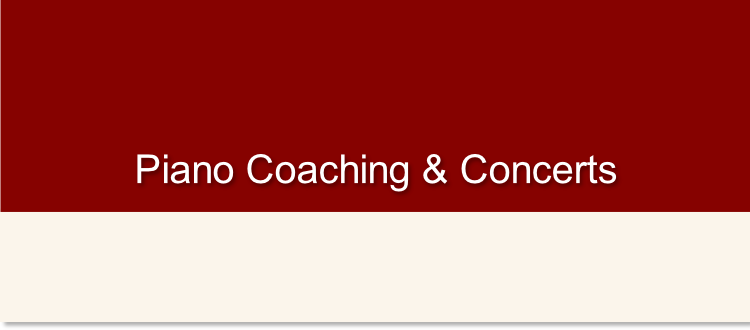 Piano Coaching & Concerts
